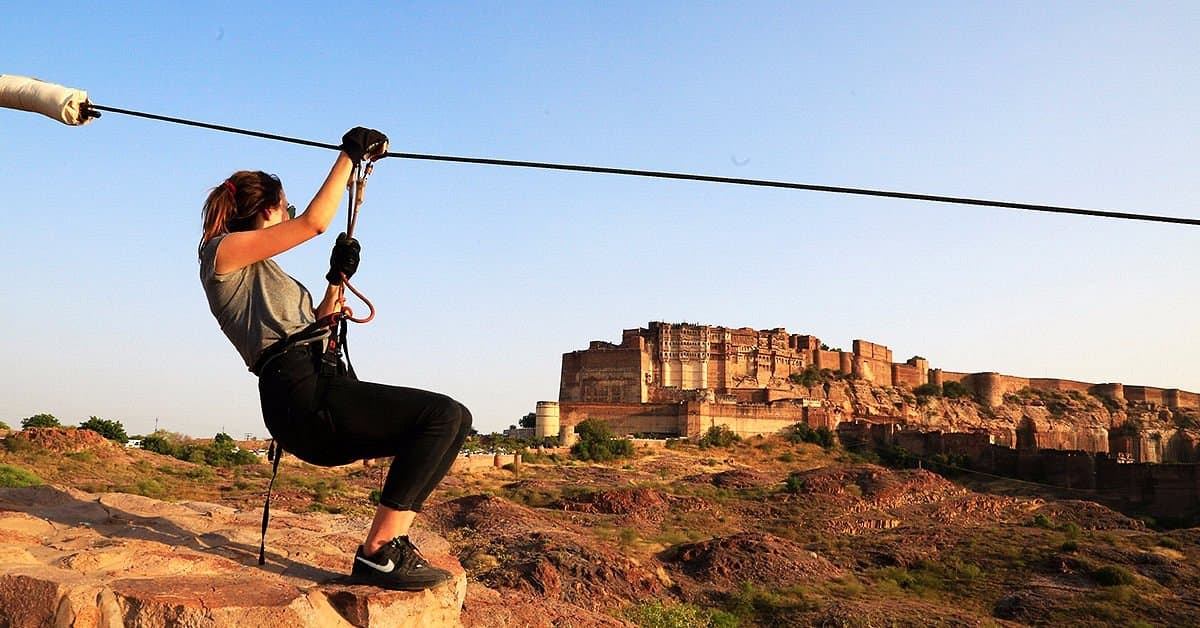 Zipline Over Mehrangarh — The Rani Mahal, Jodhpur